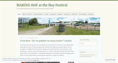 Desktop Screenshot of making-hay-festival.com
